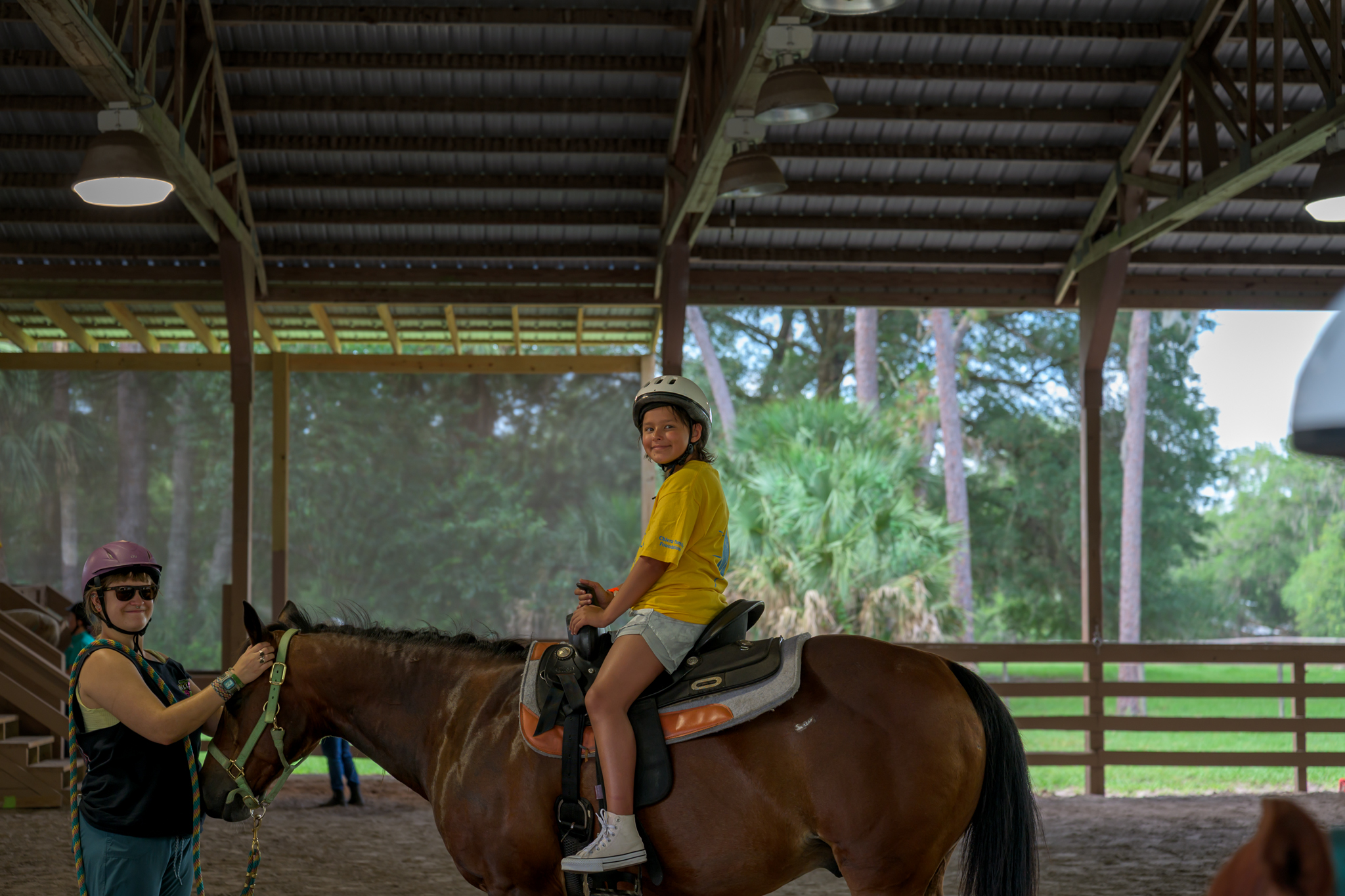 NICK'S_Camp-2 Children living with cancer get to learn horseback riding during N.I.C.K.’s Camp at Camp Boggy Creek.