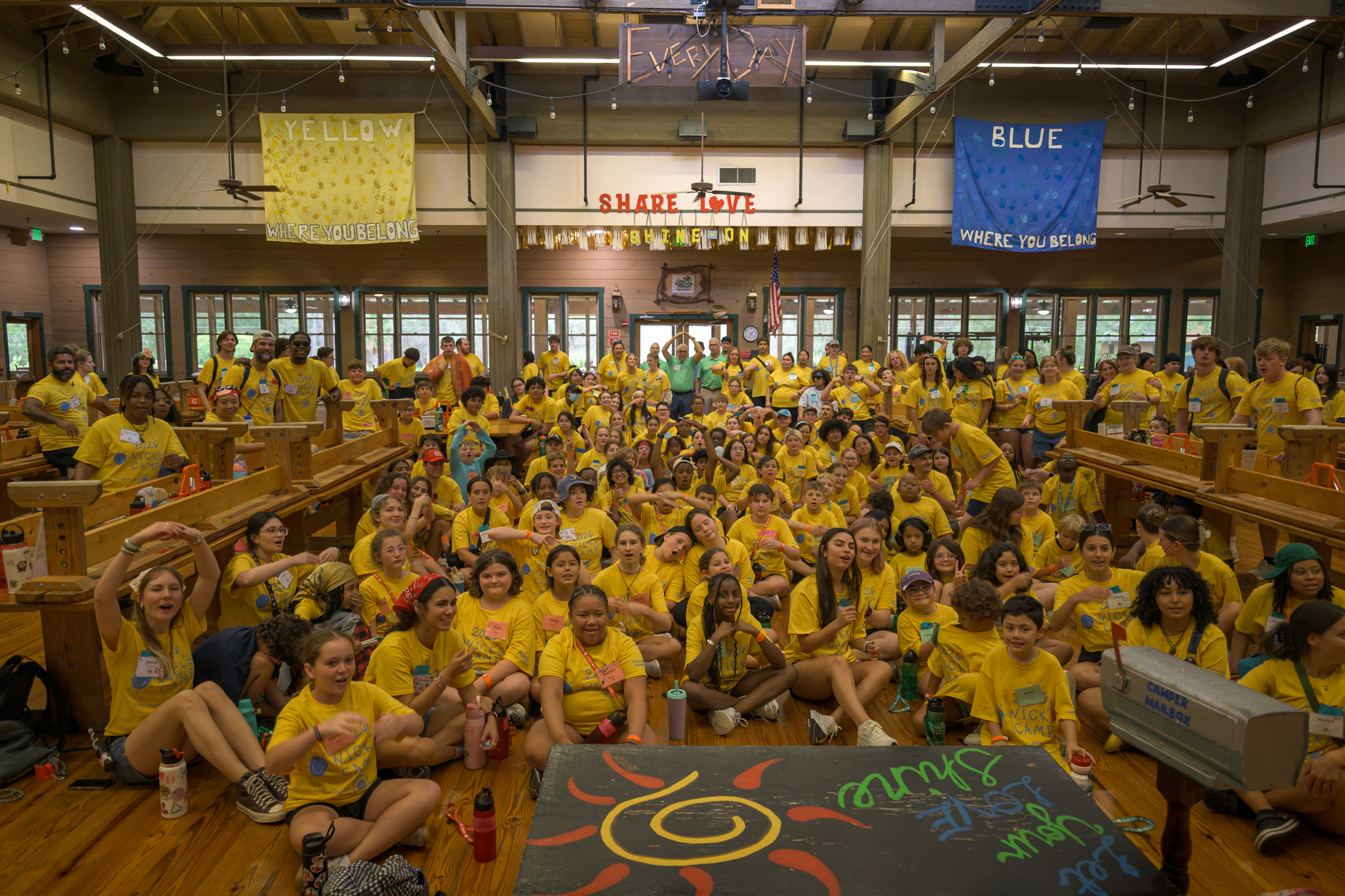 NICK'S_Camp-24 Campers show their appreciation at the check presentation ceremony by the Chiera Family Foundation.